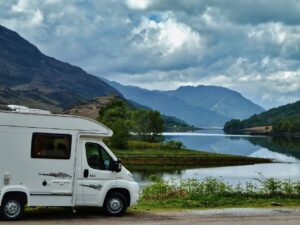 lake, wilderness, camper